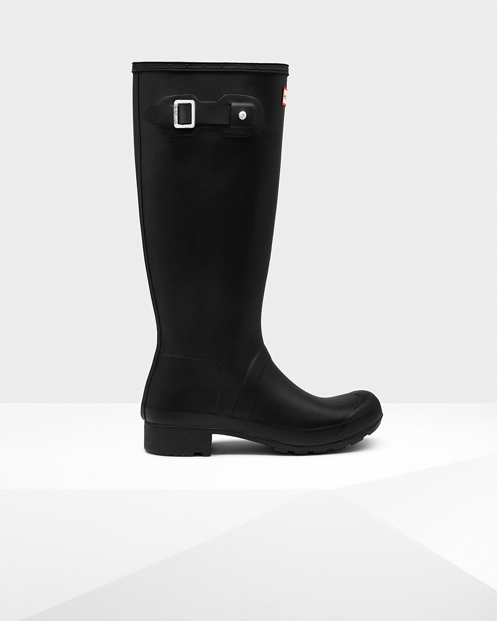 Womens Hunter Original Tour Foldable - Tall Rain Boots Black - 4629-YIKXO